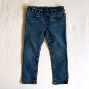 oshkosh b'gosh medium wash denim pull-on skinny jeans 3T toddler girls